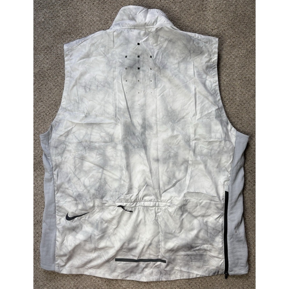 Nike Aeroloft Tech Pack Men's XXL 2XL Gray / White Running Vest Goose Down - Picture 4 of 8